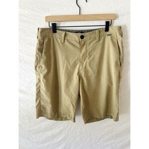 Hurley Chino Phantom Hybrid Walking Shorts Mens 32 Khaki Casual